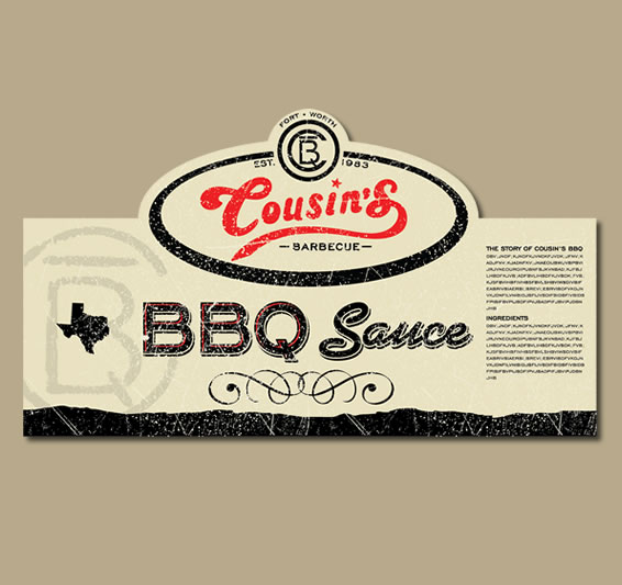 Cousins Bbq Label By Rob Jones